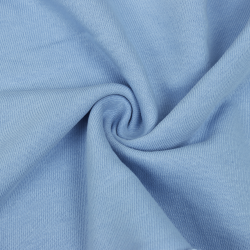 Ткань Футер 3-х нитка, Петля, цвет Светло-Голубой (на отрез)  в Великие Луки