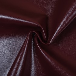 Ткань Дерматин (Кожзам) для мебели, цвет Бордовый (на отрез)  в Великие Луки