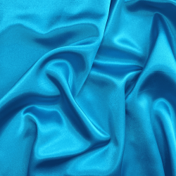 *Ткань Атлас-сатин, цвет Голубой (на отрез)  в Великие Луки