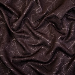 Ткань Блэкаут для штор &quot;Ледовое тиснение цвет Темно-Коричневый&quot; (на отрез)  в Великие Луки