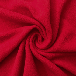 Флис Односторонний 130 гр/м2, цвет Красный (на отрез)  в Великие Луки
