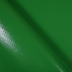 Ткань ПВХ 450 гр/м2, Зелёный (Ширина 160см), на отрез  в Великие Луки