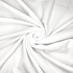 Флис Односторонний 130 гр/м2, цвет Белый (на отрез)  в Великие Луки