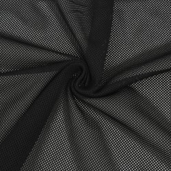 Трикотажная Сетка 75 г/м2, цвет Черный (на отрез)  в Великие Луки