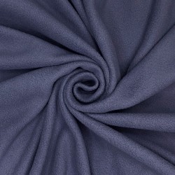 Ткань Флис Односторонний 130 гр/м2, цвет Темно-серый (на отрез)  в Великие Луки
