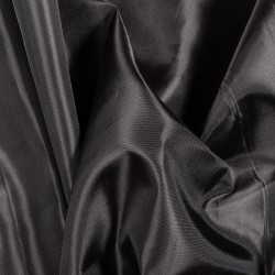 Подкладочная Таффета 190Т, цвет Черный (на отрез)  в Великие Луки