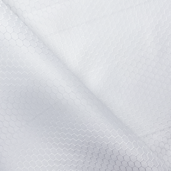 Ткань Оксфорд 300D PU Рип-Стоп СОТЫ, цвет Белый (на отрез)  в Великие Луки