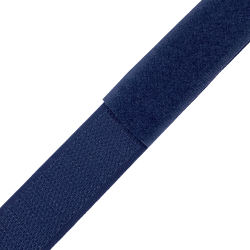 Контактная лента 25мм цвет Тёмно-Синий (Велькро-липучка), на отрез  в Великие Луки