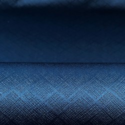 Ткань Блэкаут для штор светозатемняющая 100% &quot;Орнамент Синий&quot; (на отрез)  в Великие Луки